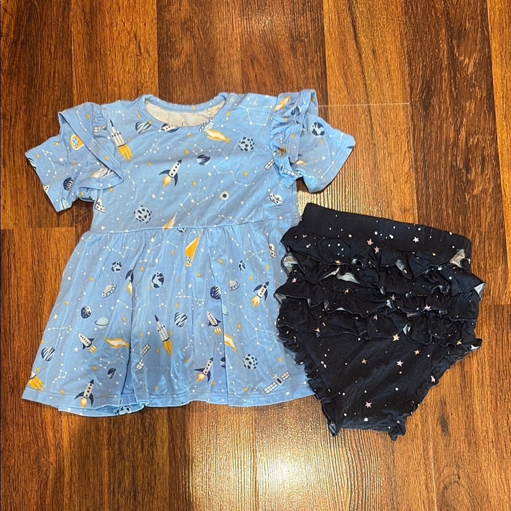 Laree + Co Space Bamboo Bloomer Set 18-24mos